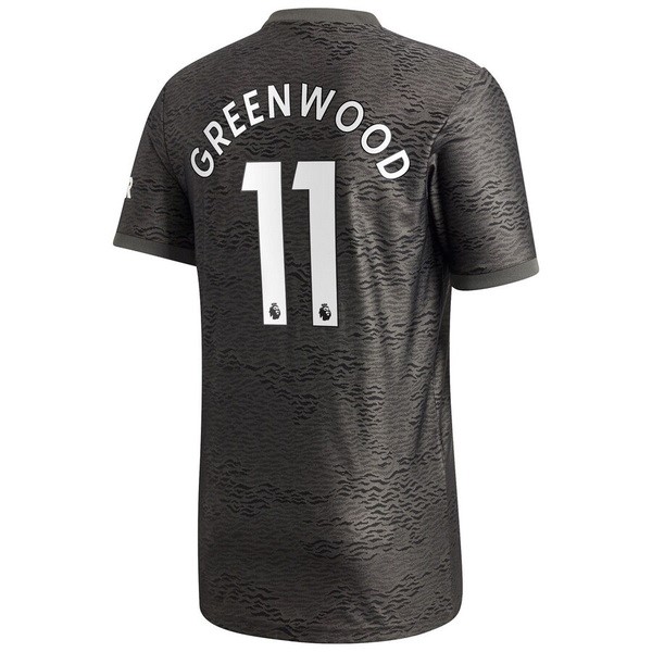 Camiseta Manchester United NO.11 Greenwood Replica Segunda Ropa 2020/21 Negro